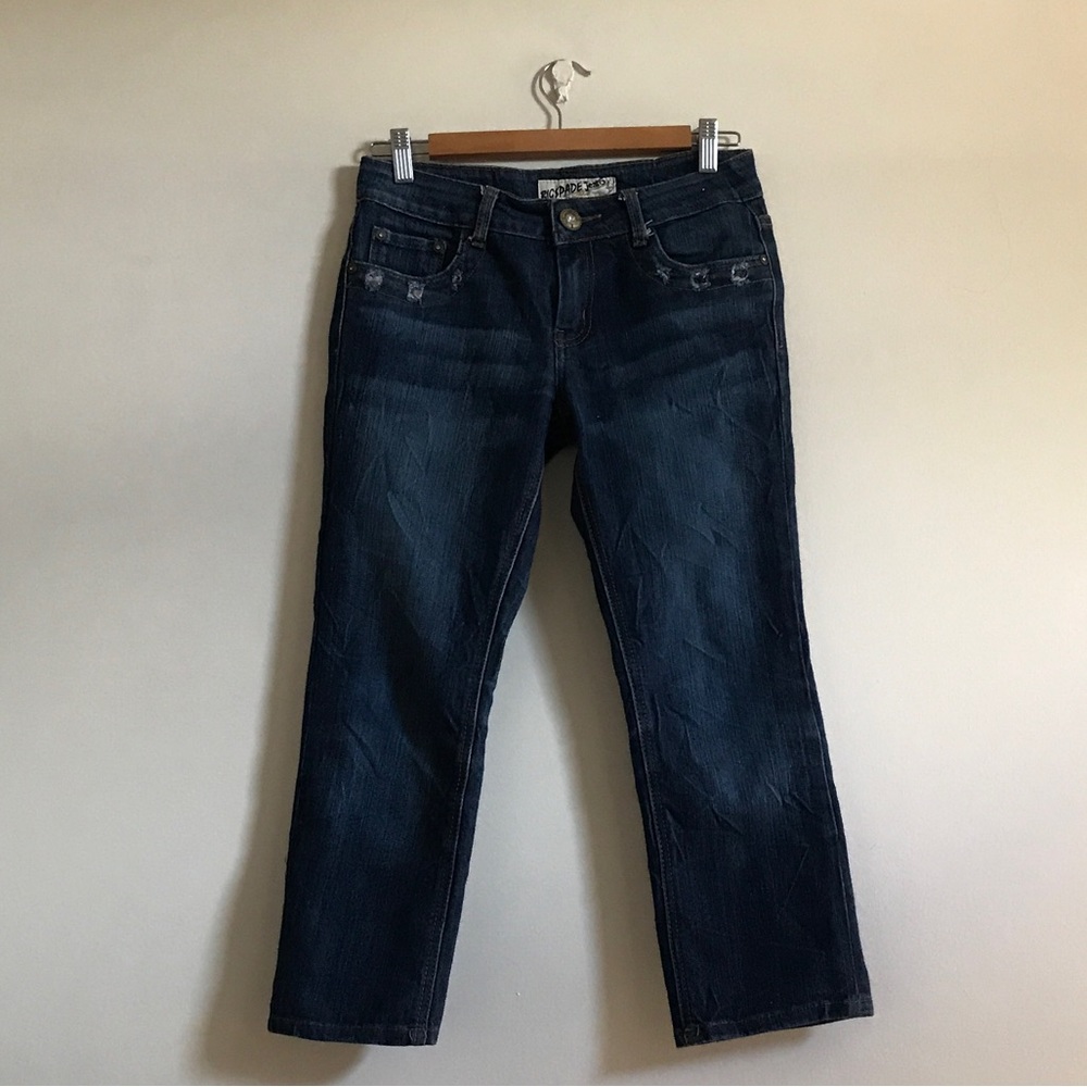 Patch-work crop Jeans